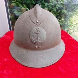 Coque de Casque ADRIAN mod 26 ww2 infanterie de marine en bel état