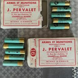 2 boites de 10 cartouches pervalet cal 16