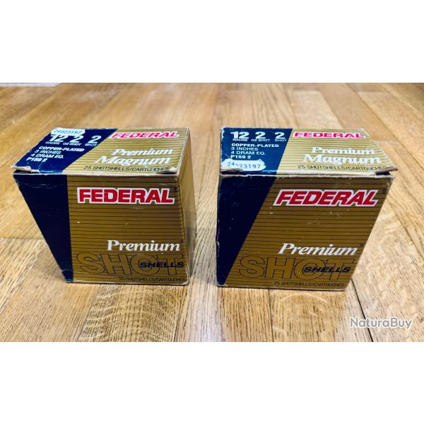 Lot 50 cartouches Fdral cal.12 Magnum