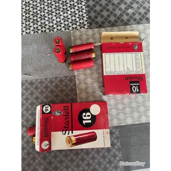 2 boites de 10 cartouches cal 16 starlett
