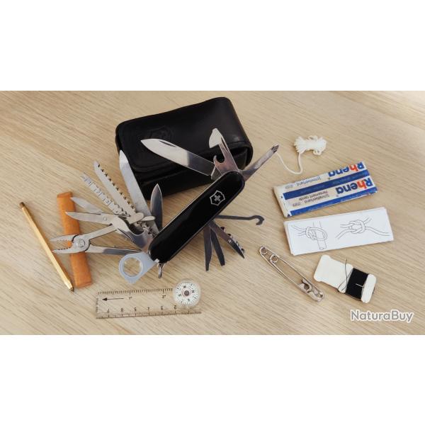 Victorinox couteau suisse Swisschamp SAK Survival Kit 1.8810.3 | SOS-Kit 1991-1996