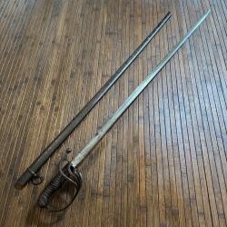 SABRE FRANÇAIS TYPE 1882 LAME GRAVÉE HONNEUR ET  PATRIE