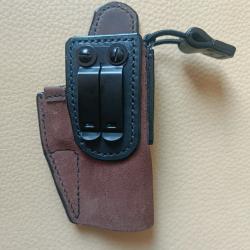 holster cuir "Inside" IWB, droitier, pour Glock 17