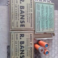 3 boites de cartouches R.BANSE a le cateau cal 20