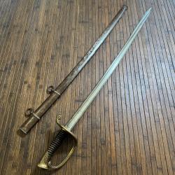 SABRE D'ADJUDANT D'INFANTERIE FRANÇAIS MODÈLE 1845-55  DU KLINGENTHAL