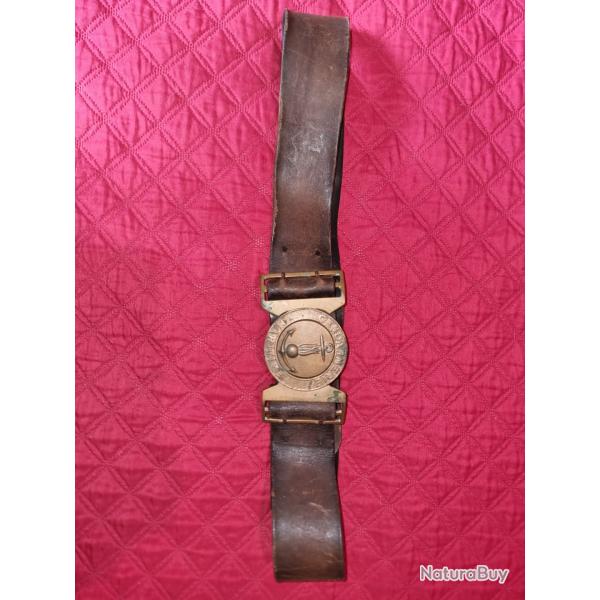 Ceinturon ww2 Gendarmerie Maritime rare