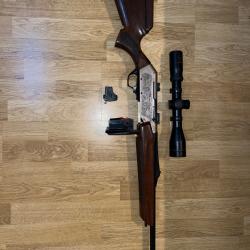 Carabine Browning Bar Cal 270wsm avec montage pivotant point rouge et lunette