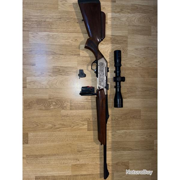 Carabine Browning Bar Cal 270wsm avec montage pivotant point rouge et lunette