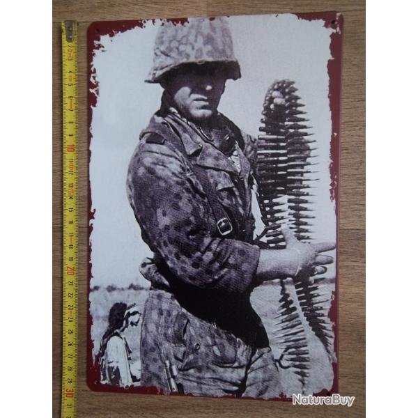 plaque dcoration collection muse soldat Allemand treillis camoufl