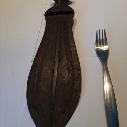 Couteau glaive ancien origine République démocratique du Congo