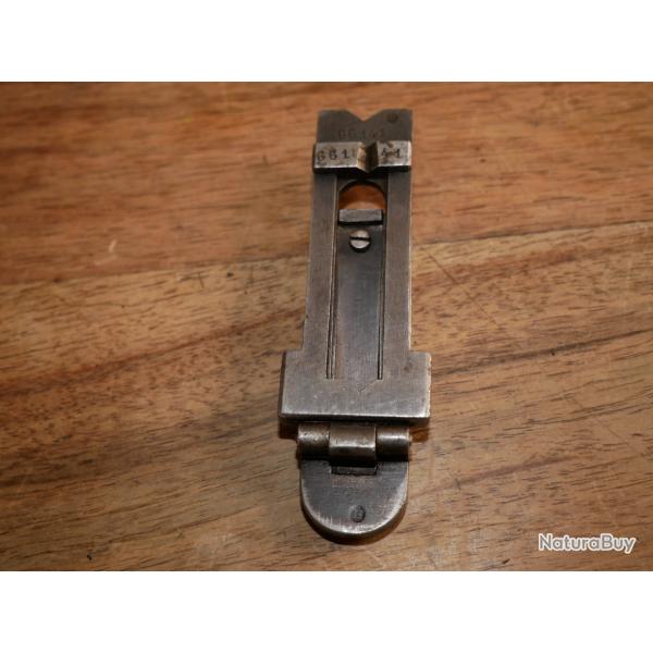 Hausse de fusil GRAS 1874 M80 avec son pied et son ressort