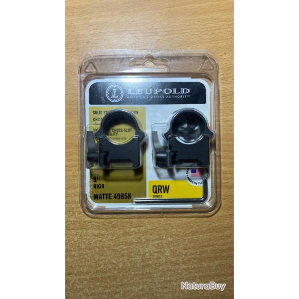 Collier Leupold QRW High neuf 1"