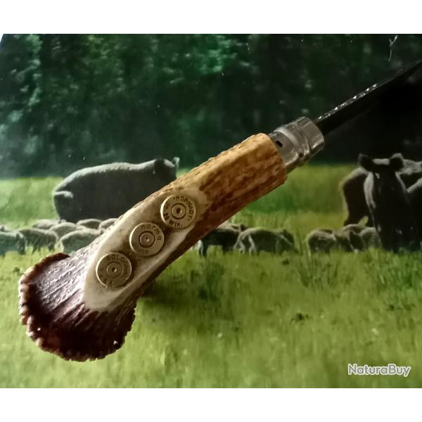 Couteau de poche Opinel 9 bois de cerf