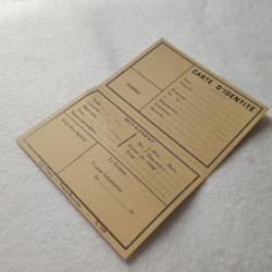 Carte d'identité française vierge WW2 (reproduction)