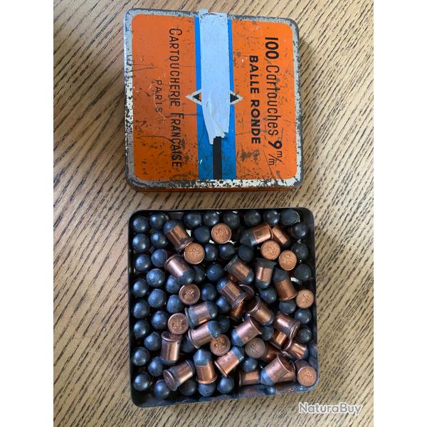 Lot 97balles rondes 9mm flobert