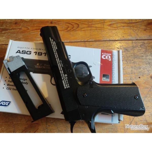 Pistolet ASG CO2 4.5 mm Bbs modle 1911 US Combat Blowback