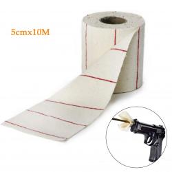 PATCHS EN COTON POUR ARMES A FEU - ROULEAU 5cmx10m - LIVRAISON GRATUITE