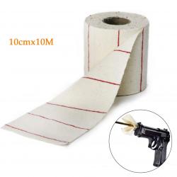 PATCHS DE NETTOYAGE COTON POUR ARMES ROULEAU DE 10 MÈTRES x 10CM - LIVRAISON GRATUITE