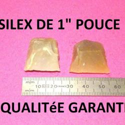 lot de 2 silex de 1" QUALITEE GARANTIE - VENDU PAR JEPERCUTE (D24C9)