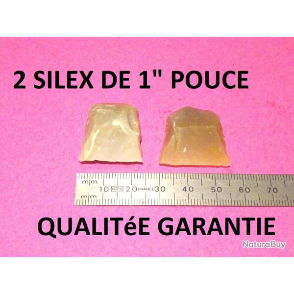 lot de 2 silex de 1" QUALITEE GARANTIE - VENDU PAR JEPERCUTE (D24C9)