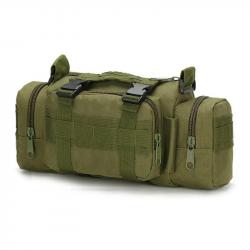 Sac Tactique Molle Imperméable Nylon Sac de Taille Poitrine Randonnée Camping Pêche Plein Air Vert