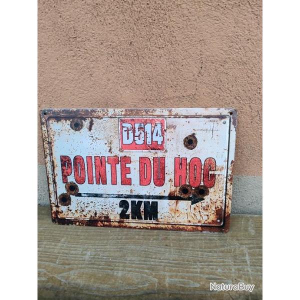 PLAQUE MTAL VINTAGE "POINTE DU HOC" MODELE 2