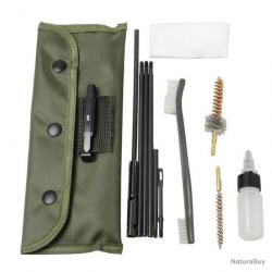 KIT DE NETTOYAGE ARMES À FEU 10 PIÈCES - BROSSES LAITON+FLACON HUILE - LIVRAISON GRATUITE