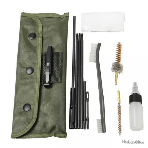 KIT DE NETTOYAGE ARMES  FEU 10 PICES - BROSSES LAITON+FLACON HUILE - LIVRAISON GRATUITE