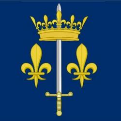 DRAPEAU JEANNE D'ARC 90X60CM/FLEUR DE LYS