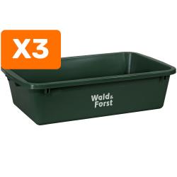 Pack de 3 bacs à gibier universel