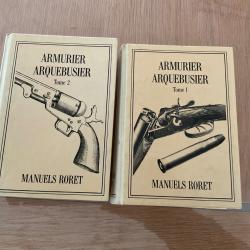 Manuels-Roret - Nouveau manuel complet de l'armurier du fourbisseur et de l'arquebusier tome 1 et 2
