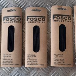 5 paires de Lacets "FOSCO INDUSTRIES"