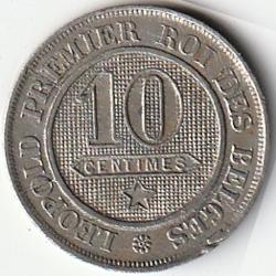 Pièce de Monnaie Belgique 10 centimes - Léopold Ier 1862