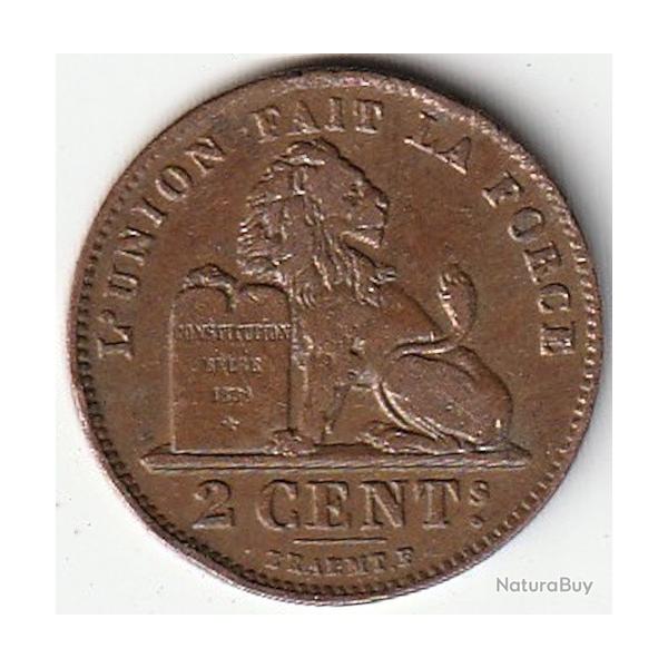 Pice de Monnaie Belgique 2 centimes - Lopold II 1905 Qualit