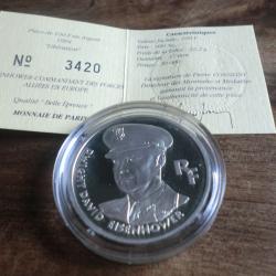 piece 100 francs "argent 1994 "dwight david eisenhower / titre 900%