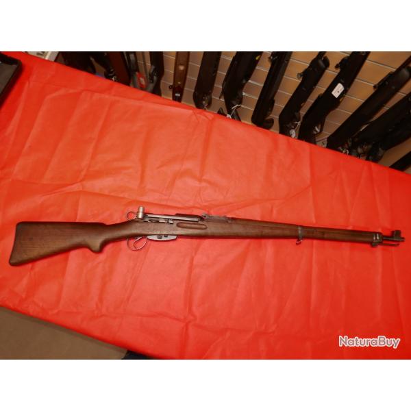 Carabine SCHMIDT RUBIN K31 en 30-284 Win avec un trs beau bois (noyer fonc)