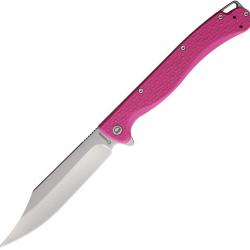 Couteau Daggerr Pero Pink Lame Bowie Acier 8Cr14MoV Manche FRN Linerlock Clip DGRPRFPKSW