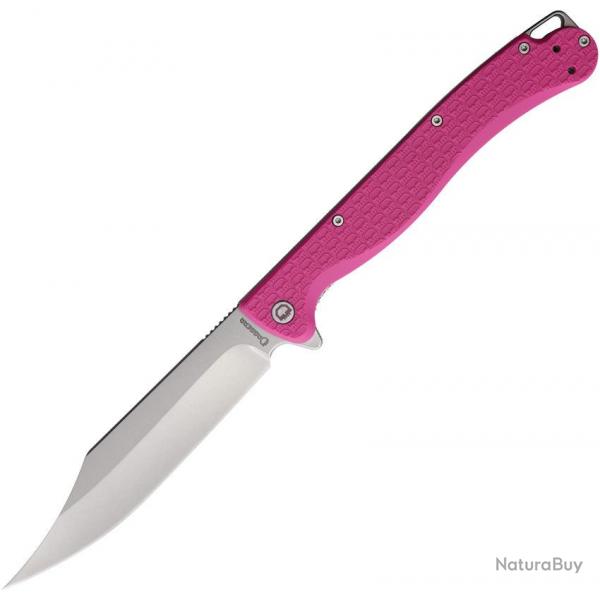 Couteau Daggerr Pero Pink Lame Bowie Acier 8Cr14MoV Manche FRN Linerlock Clip DGRPRFPKSW