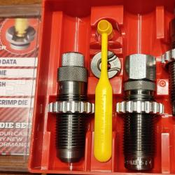 Jeu d'outils carbure LEE carbide Die Set 9mm Luger - 3 outils + plateau 4 outils