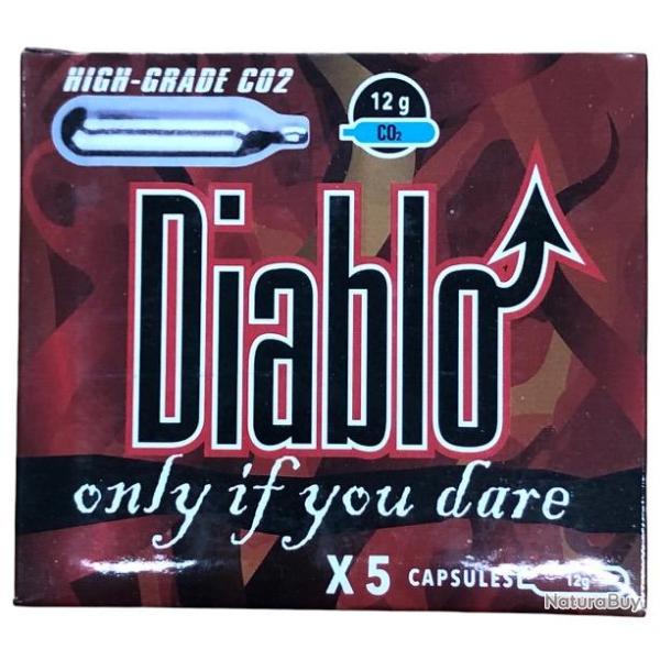 Pack de 5 sparclette de CO2 diablo - 12 grammes