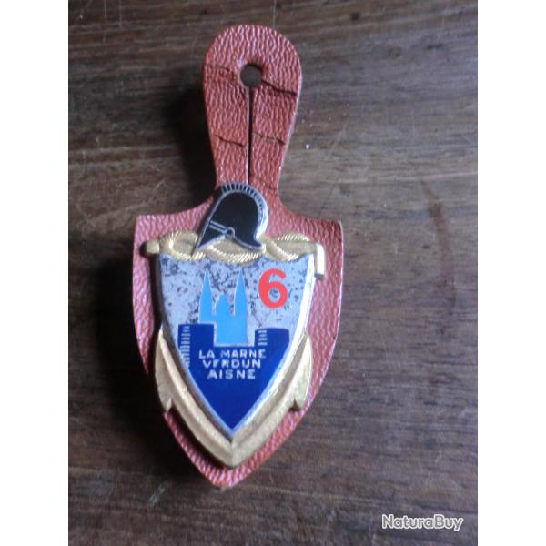 insigne R.G 6eme rgiment du gnie la marne verdun aisne  / drago paris