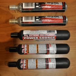 lot de 5 cartouches CO2