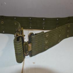 Ceinturon Militaire Belge ABL Style France US Tap Indo Algé idéal reconstitution Chasse Nature (20)
