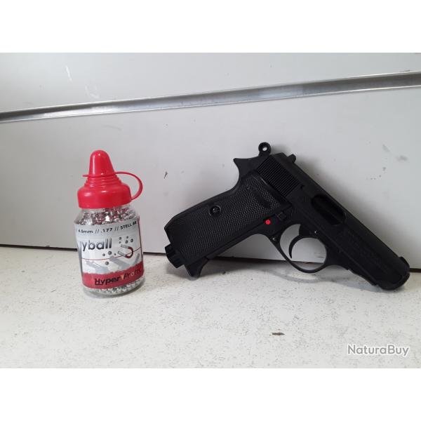 Pistolet Walther PPK/S cal.4,5bb Co2 + plombs bbs