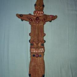 Grand couteau style tiki