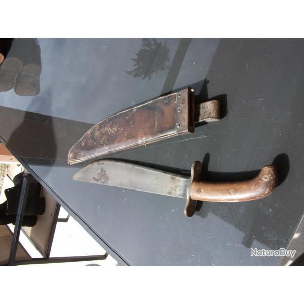 EQUIPEMENT MILITAIRE MACHETTE AMERICAINE DE LA GRANDE GUERRE 14/18 BOLO