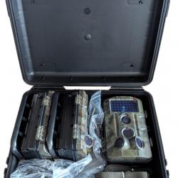 Kits de Surveillance Extérieure - 6 Caméras 120° avec LED 940 nm Invisibles + 2 Valise Étanche