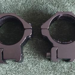 Colliers 30 mm pour rail 11 mm