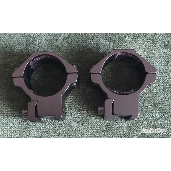 Colliers 30 mm pour rail 11 mm