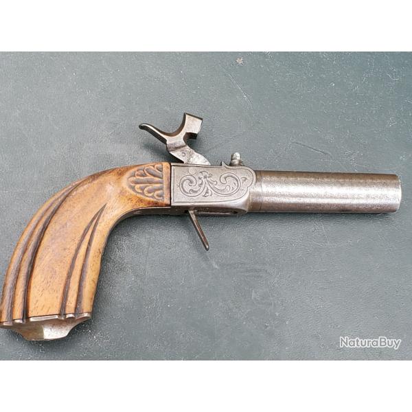 Magnifique pistolet  percussion de voyage de 1850/60 N de srie 3